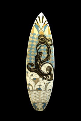 art deco mermaid