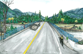 Kawkawa Road Bridge Project - Hope, BC (on bridge perspective)