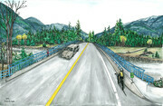 Kawkawa Road Bridge Project - Hope, BC (on bridge perspective)