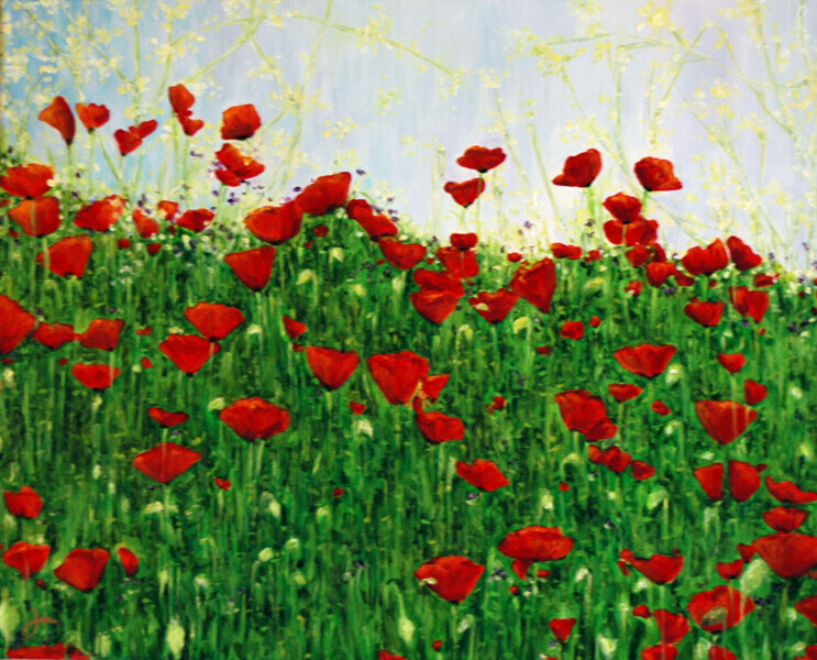 jleeARTS - paintings - poppy field